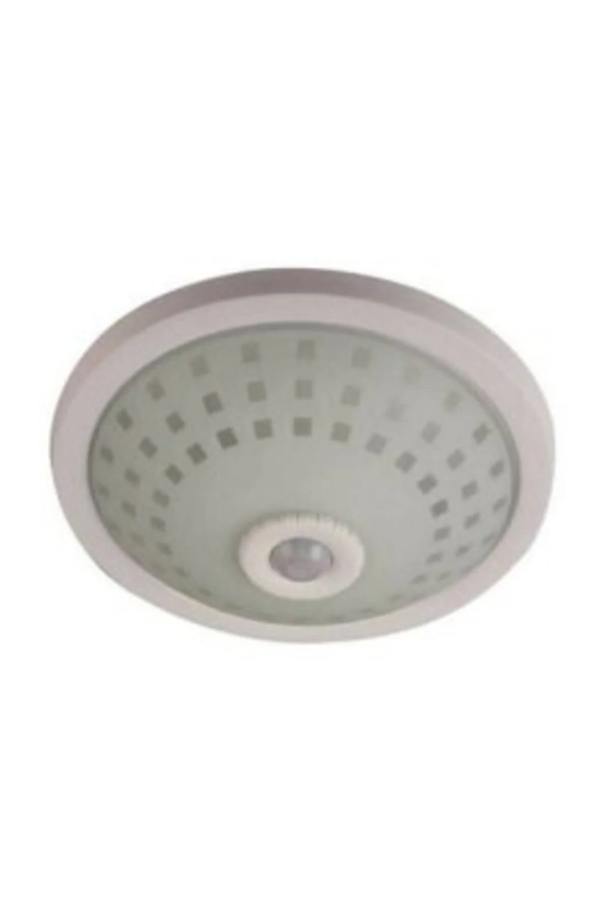 NİSALUCE E-2002 TAN ARMATÜR ( CAMLI KAFES ) ( 360° HAREKET SENSÖRLÜ=5MT AI ) (2 ADET E27 AMPUL DUYLU