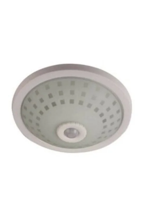 NİSALUCE E-2002 TAN ARMATÜR ( CAMLI  KAFES ) ( 360° HAREKET SENSÖRLÜ=5MT AI ) (2 ADET E27 AMPUL DUYLU )*12