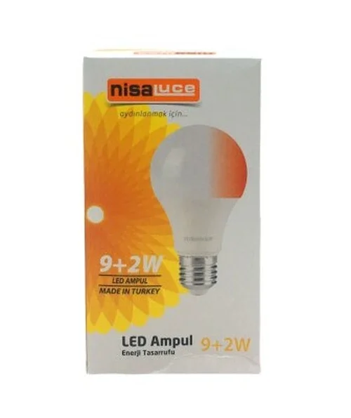 Nisaluce Eamp-074/bk 9+2w E27 Beyaz-kırmızı Led Ampul Bx40 Fiyatı, Yorumları ve Özellikleri
