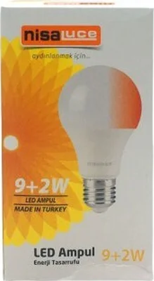 Nisaluce Eamp-074/bk 9+2w E27 Beyaz-kırmızı Led Ampul 5224 Diğer