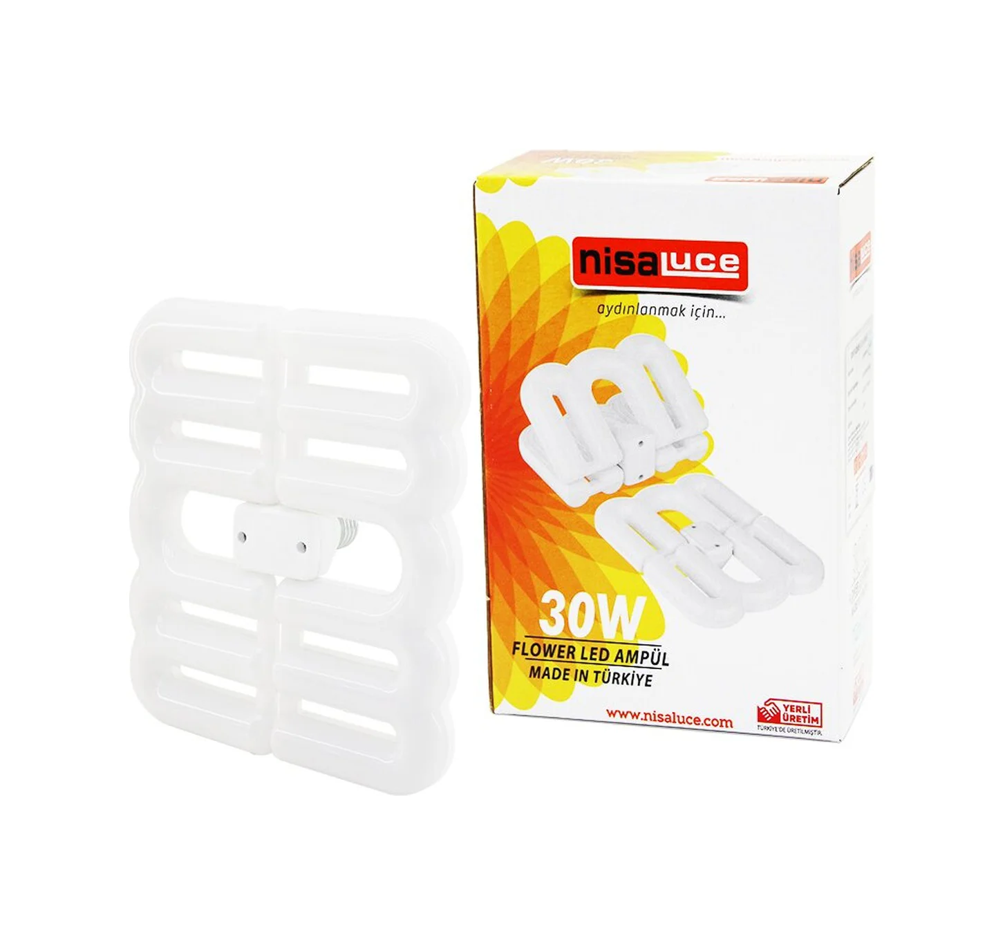 Nisaluce Eamp-096/b 30w - E27flower Katlanır- 4b Şekil16x21cmbeya