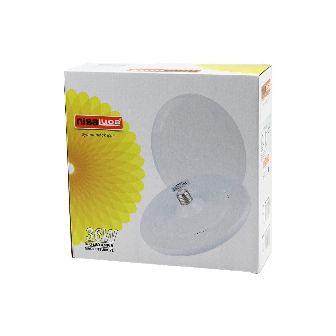 NİSALUCE EAMP-063/KB 36W E27 UFO TİPİ LED LAMBA AMPUL KRİSTAL DES