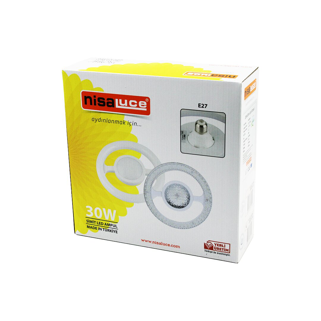 NİSALUCE EAMP-059/KB  MİKA KRİSTAL PLASTİK CAM   SİMİT MODEL  LED