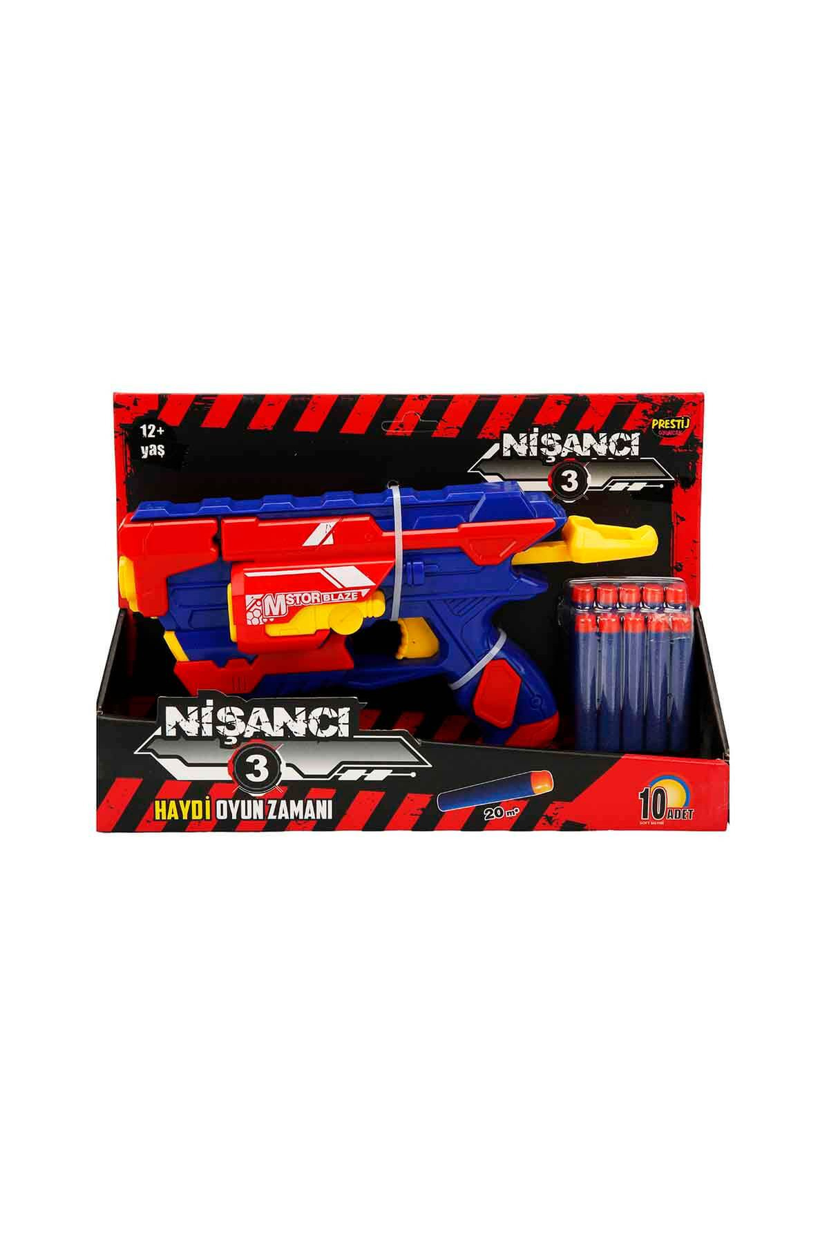 Prestij Oyuncak Nişancı 3 Yumuşak Sünger Atan Tabanca