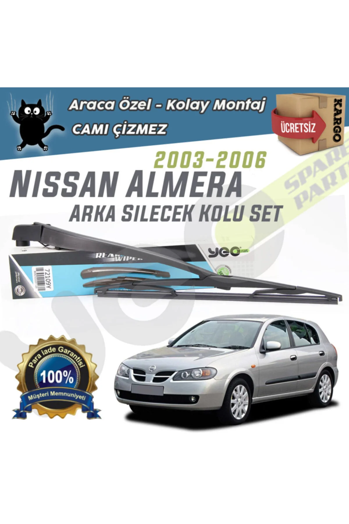 Nissan Almera Hb Arka Silecek Kolu Set 2003-2006 Fiyatı, Yorumları ve Özellikleri