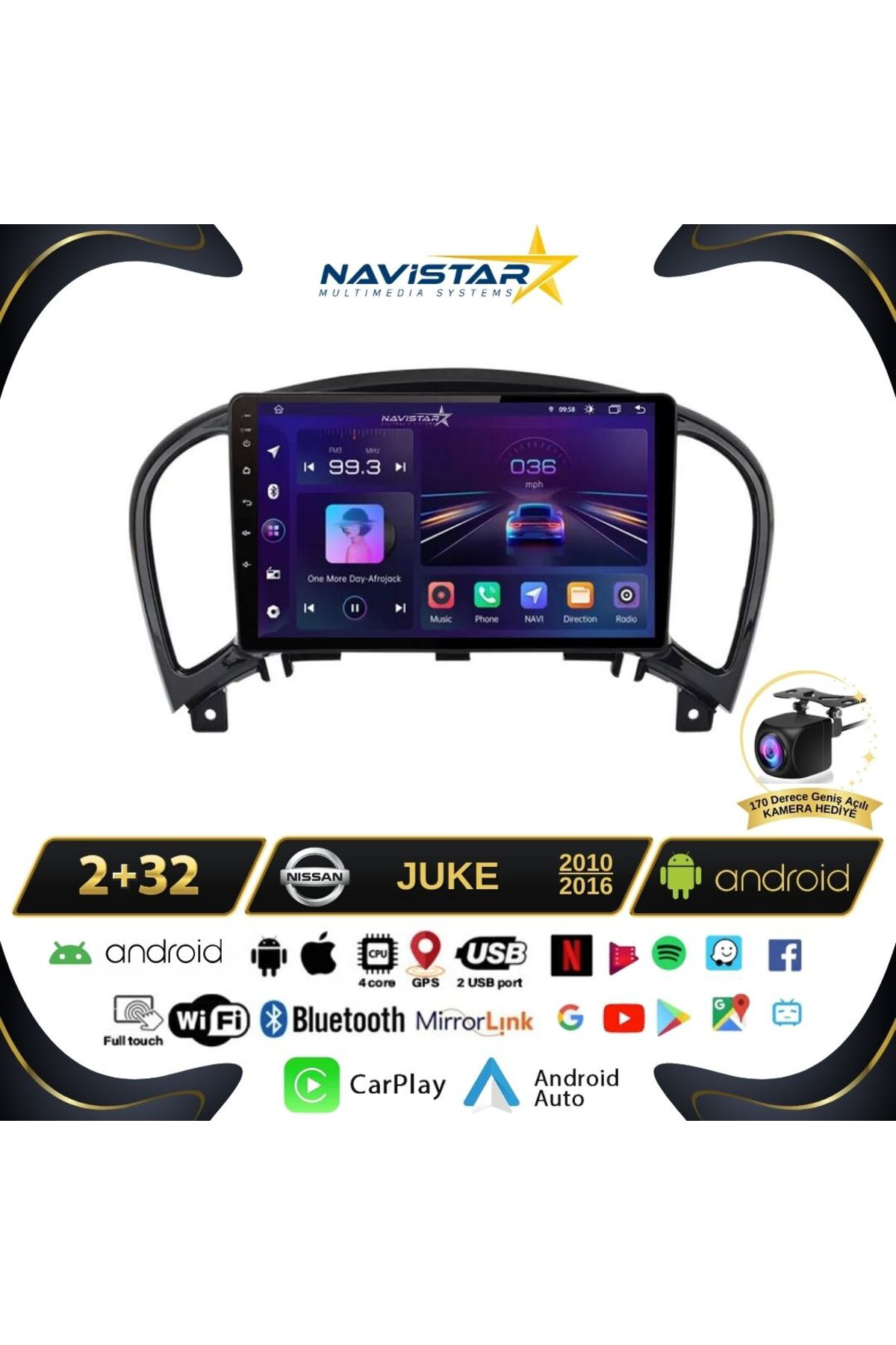 Nissan Juke 2010-2014 Model 2gb 64gb Android 13 Kablosuz Carplay Nissan Juke 2010-2014 Model 2gb 64gb Android 13 Kablosuz Carplay