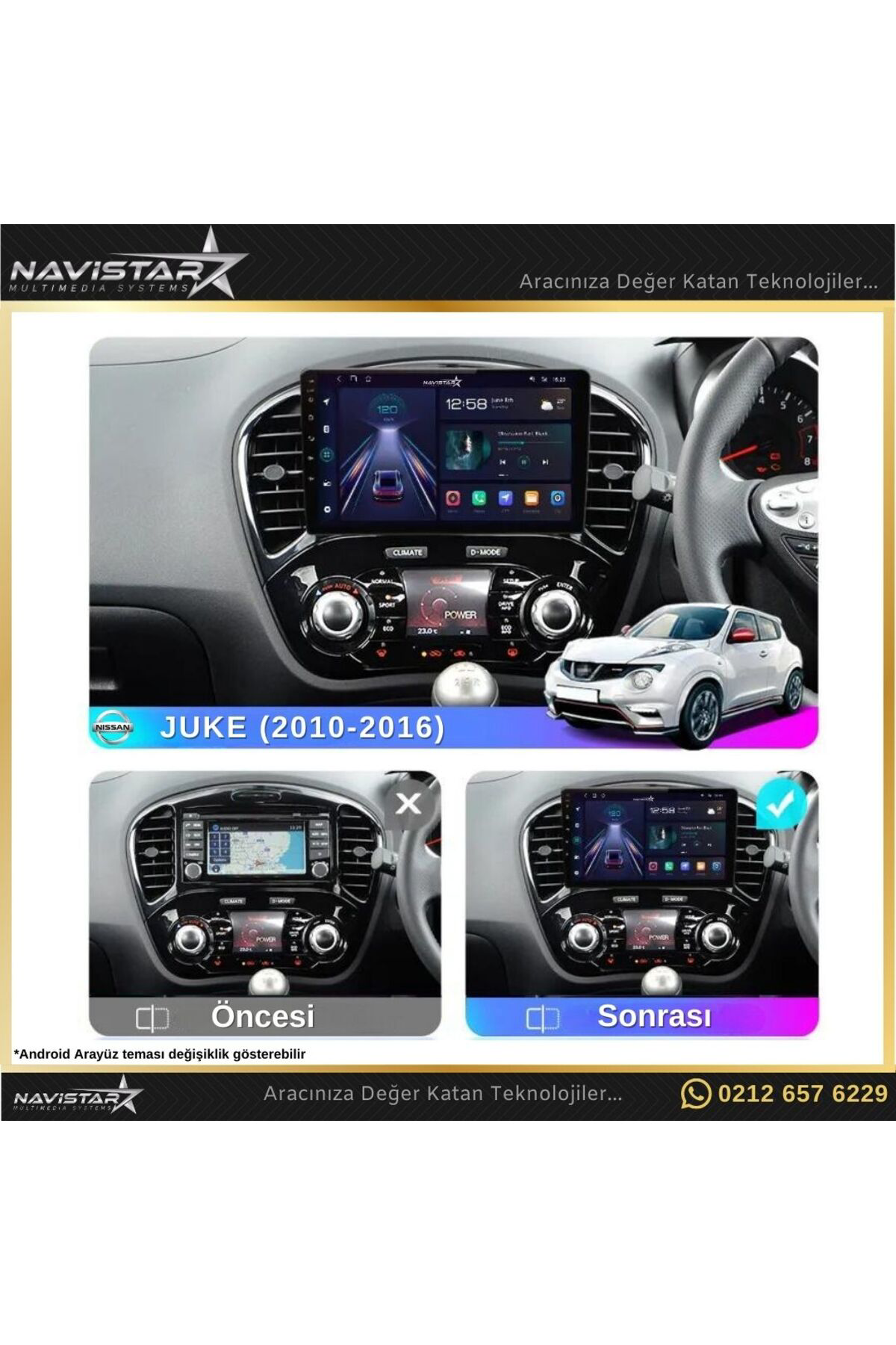 Nissan Juke 2010-2014 Model 2gb 64gb Android 13 Kablosuz Carplay Nissan Juke 2010-2014 Model 2gb 64gb Android 13 Kablosuz Carplay