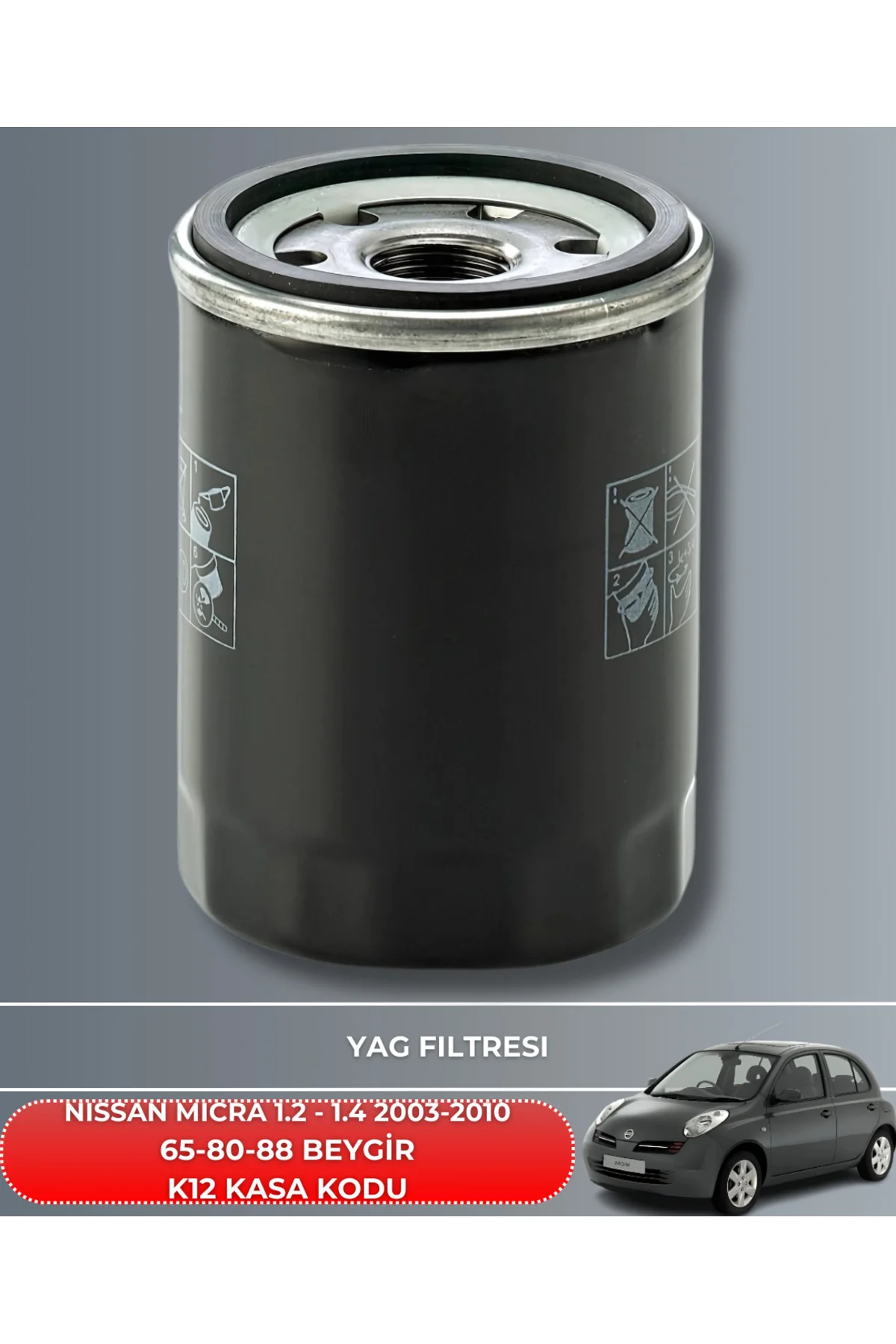 NISSAN MICRA 1.2 - 1.4 2003-2010 HAVA YAĞ POLEN FİLTRE BAKIM SETİ
