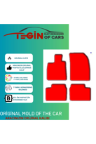 Nissan Micra 2010-2016 Prime Siyah Halı Mavi Kenar Halı Paspas