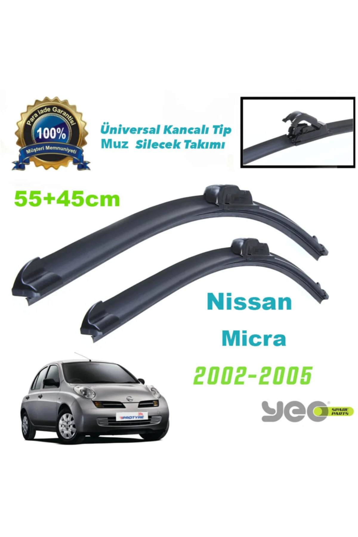Nissan Micra Aeroflex Muz Silecek Takımı