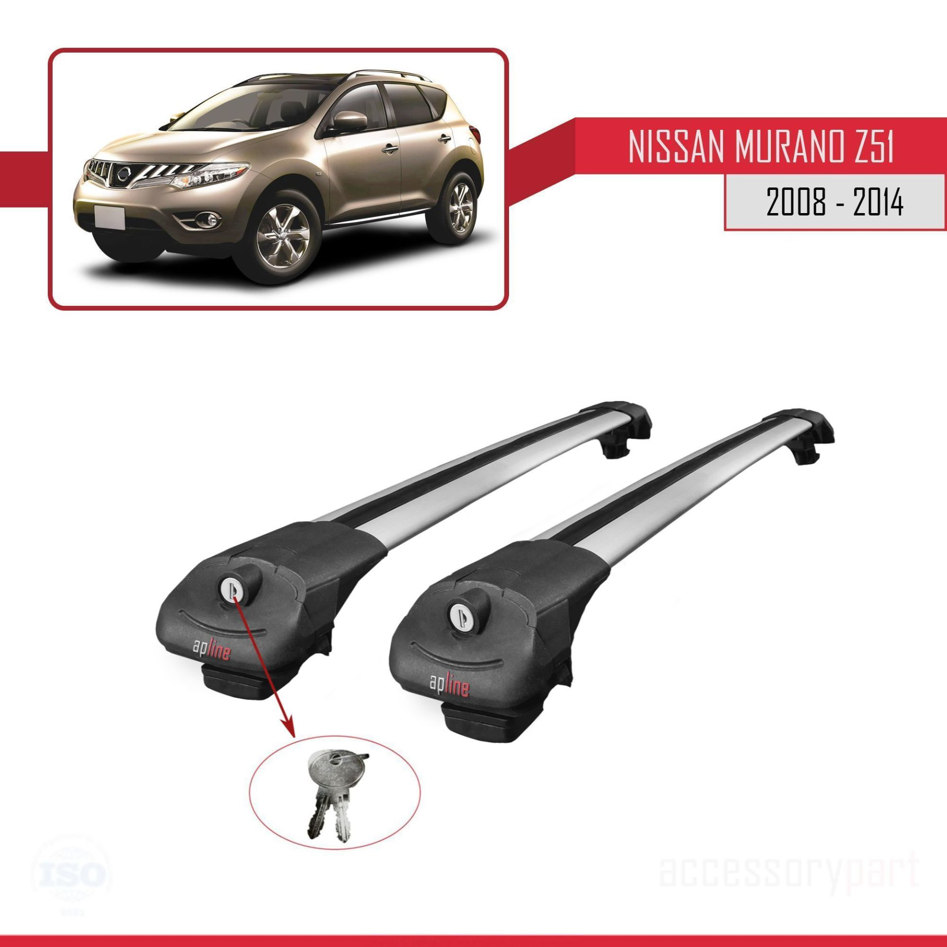Nissan Murano (Z51) 2008-2014 Arası ile uyumlu ACE-1 Ara Atkı Tav