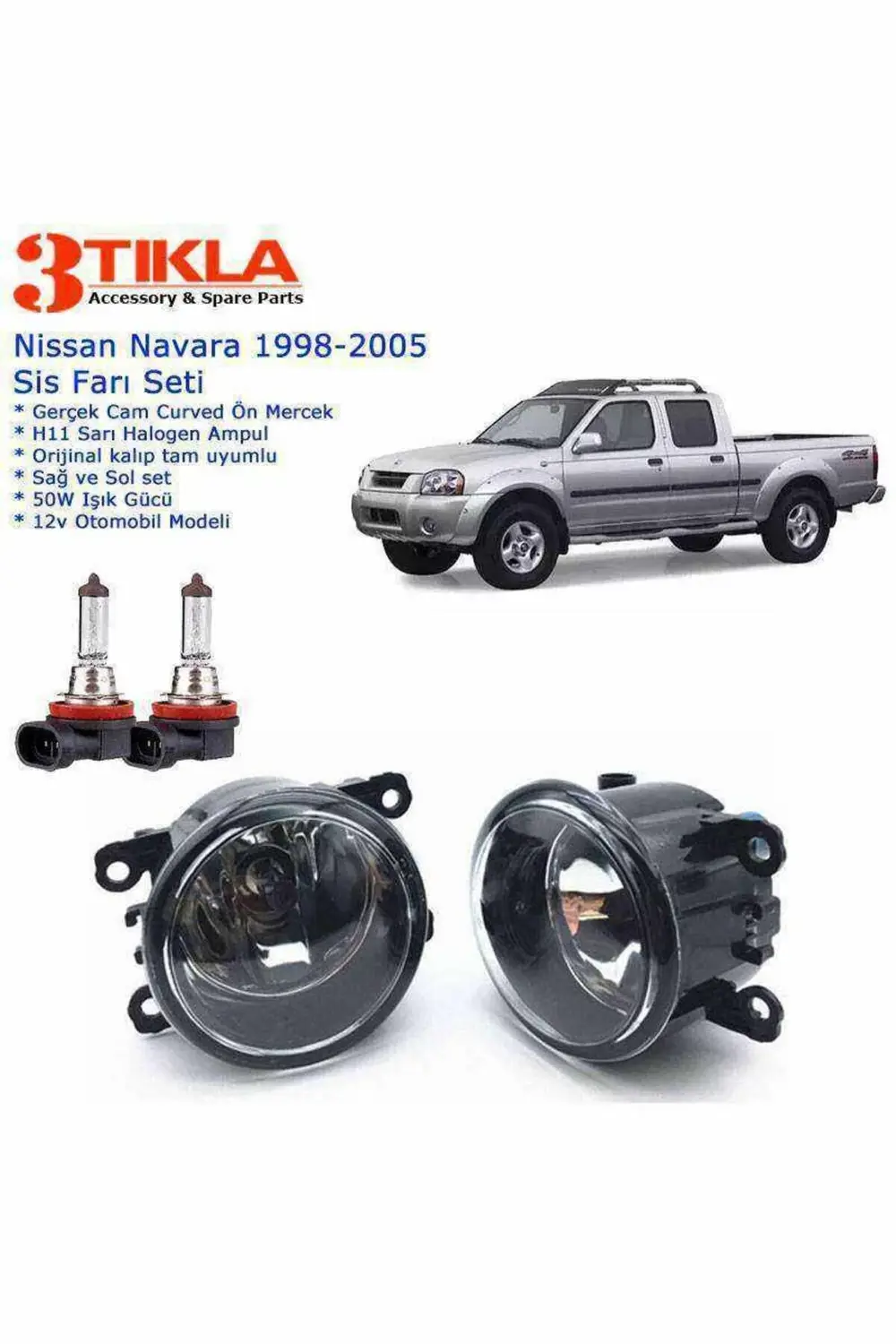 Nissan Navara 1999 Sis Farı Set Oem: 8200074008