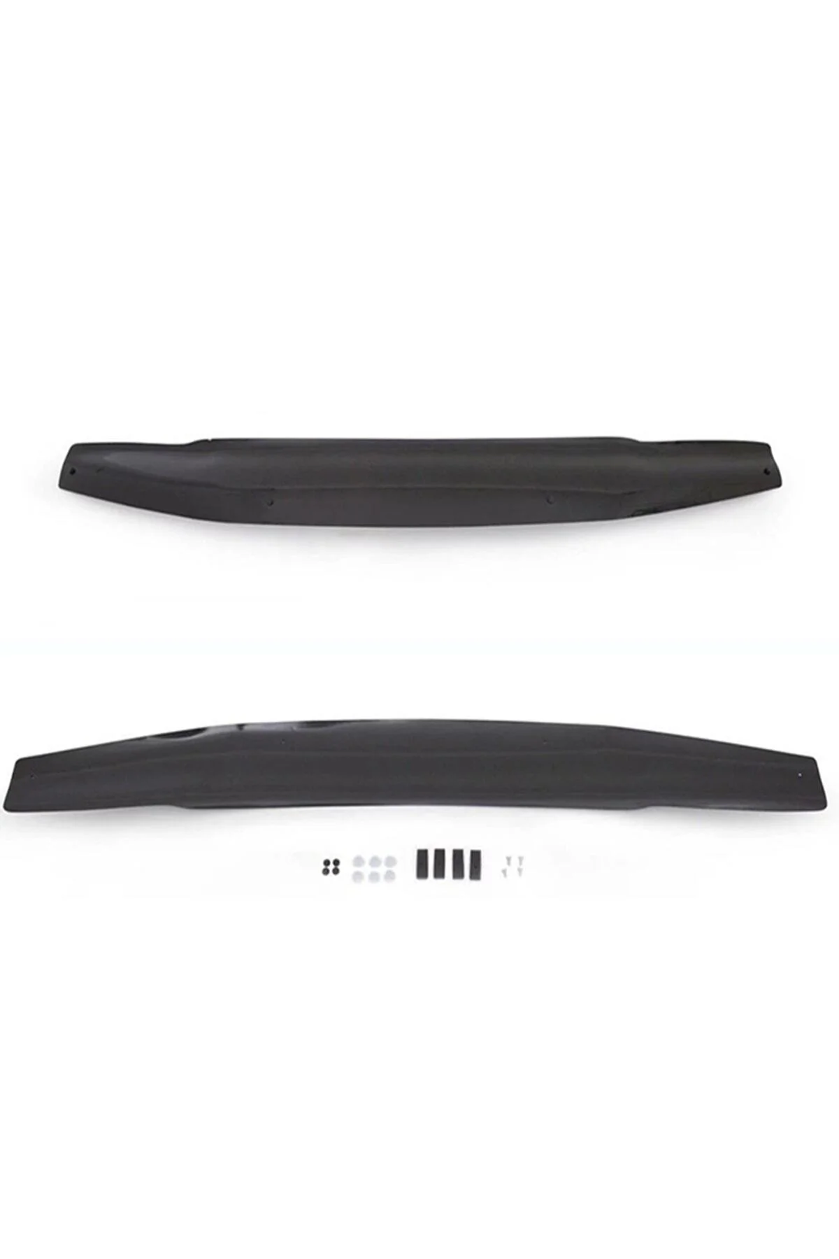 Nissan Navara 2005 - 2015 Ön Kaput Koruyucu Rüzgarlığı Piano Black 3.2 Mm Kalın Plastik