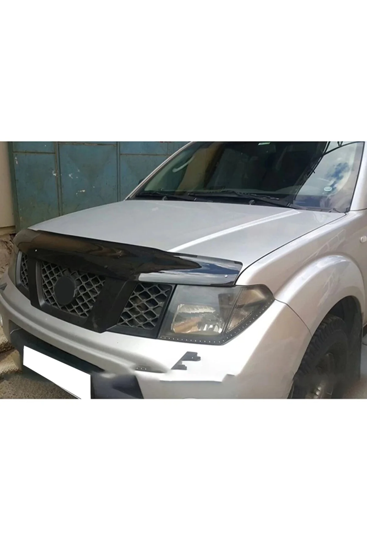 Nissan Navara 2005 - 2015 Ön Kaput Koruyucu Rüzgarlığı Piano Black 3.2 Mm Kalın Plastik