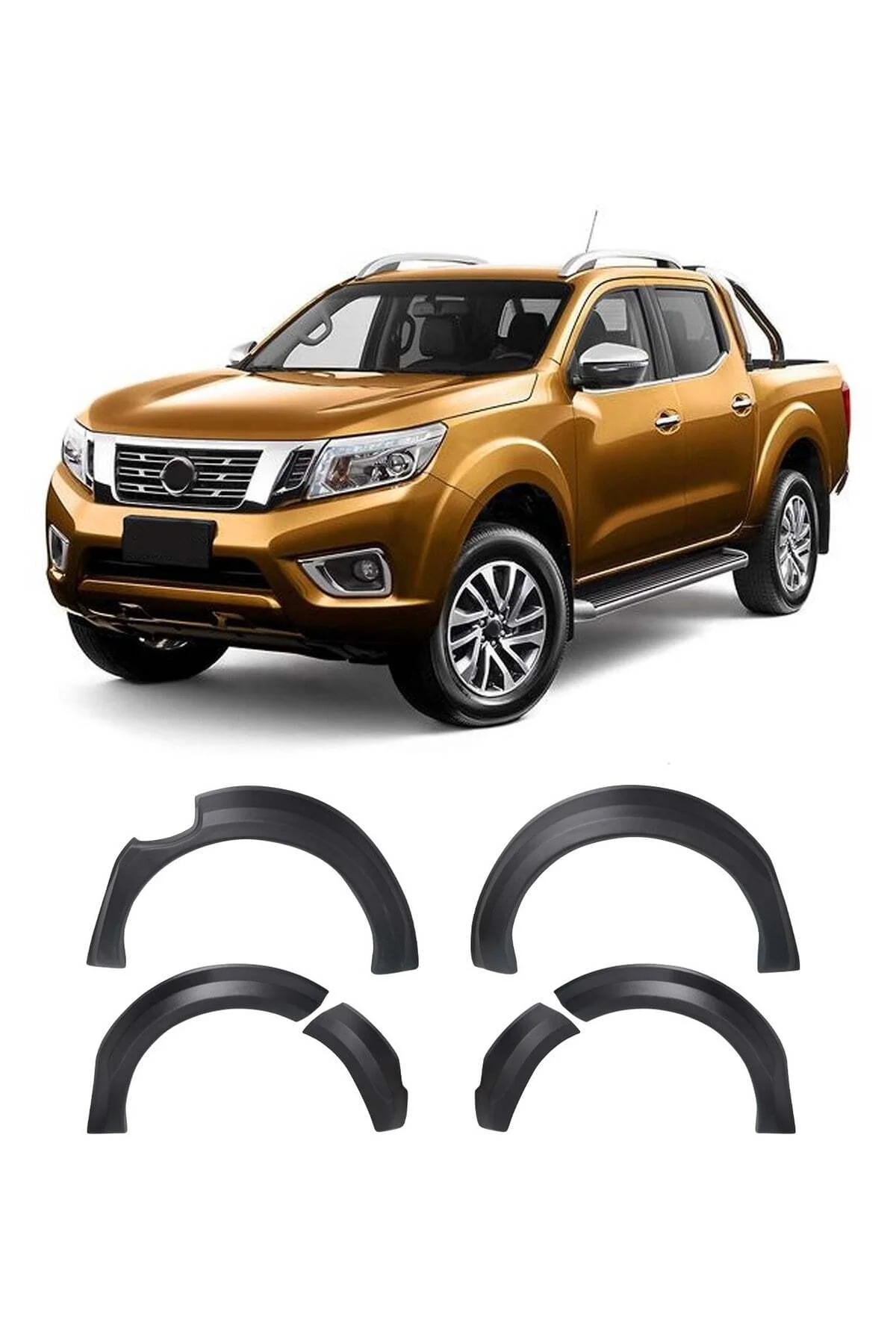 Nissan Navara 2015 ve Sonrası Uyumlu Çamurluk Dodik Seti 6 Parça ABS Mat Siyah Nissan Navara 2015 ve Sonrası Uyumlu Çamurluk Dodik Seti 6 Parça ABS Mat Siyah - Görsel 2