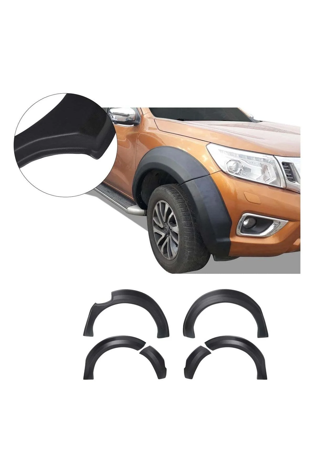 Nissan Navara 2015 ve Sonrası Uyumlu Çamurluk Dodik Seti 6 Parça ABS Mat Siyah Nissan Navara 2015 ve Sonrası Uyumlu Çamurluk Dodik Seti 6 Parça ABS Mat Siyah