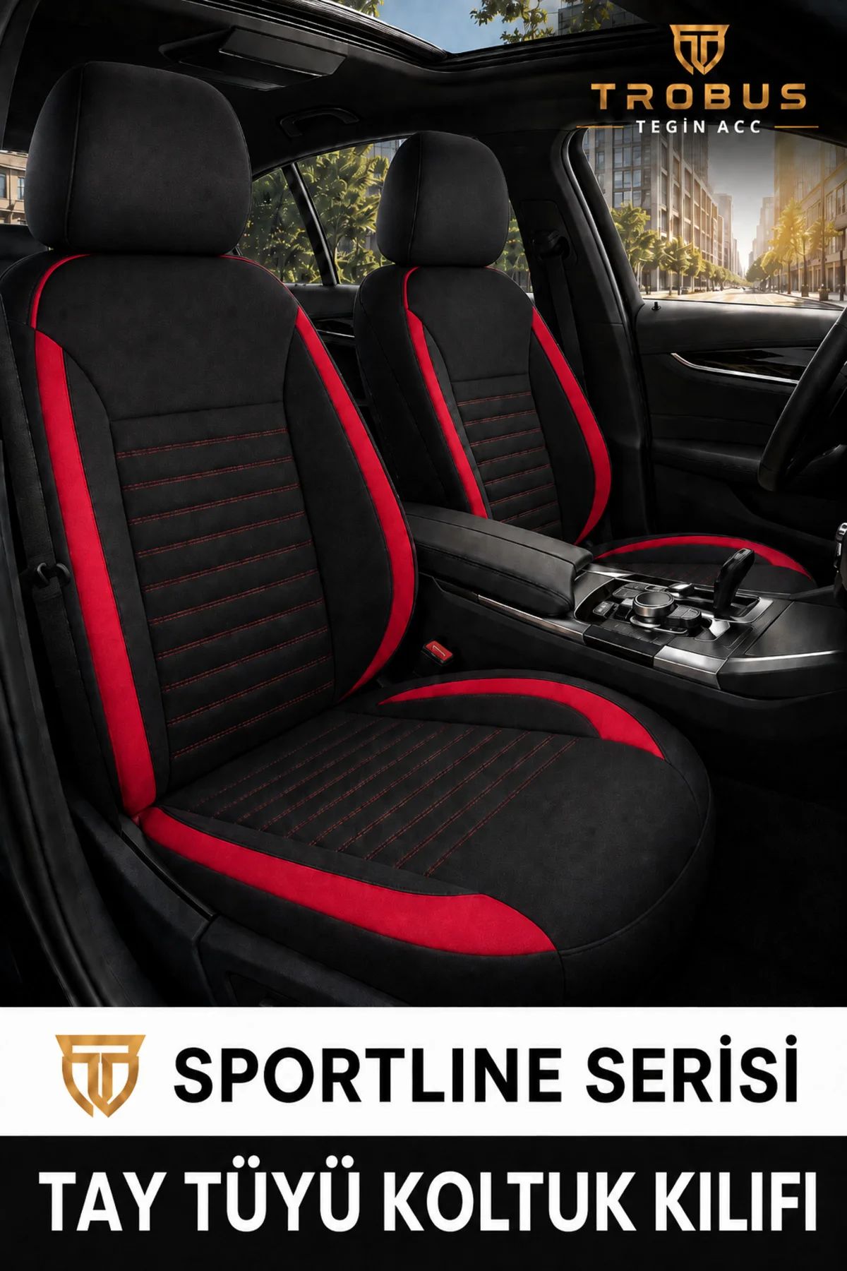 Nissan Navara Double Cab 2016 ve Sonrası Uyumlu Sportline Serisi Siyah Kırmızı Ortopedik Tay Tüyü Koltuk Kılıfı Fiyatı, Yorumları ve Özellikleri
