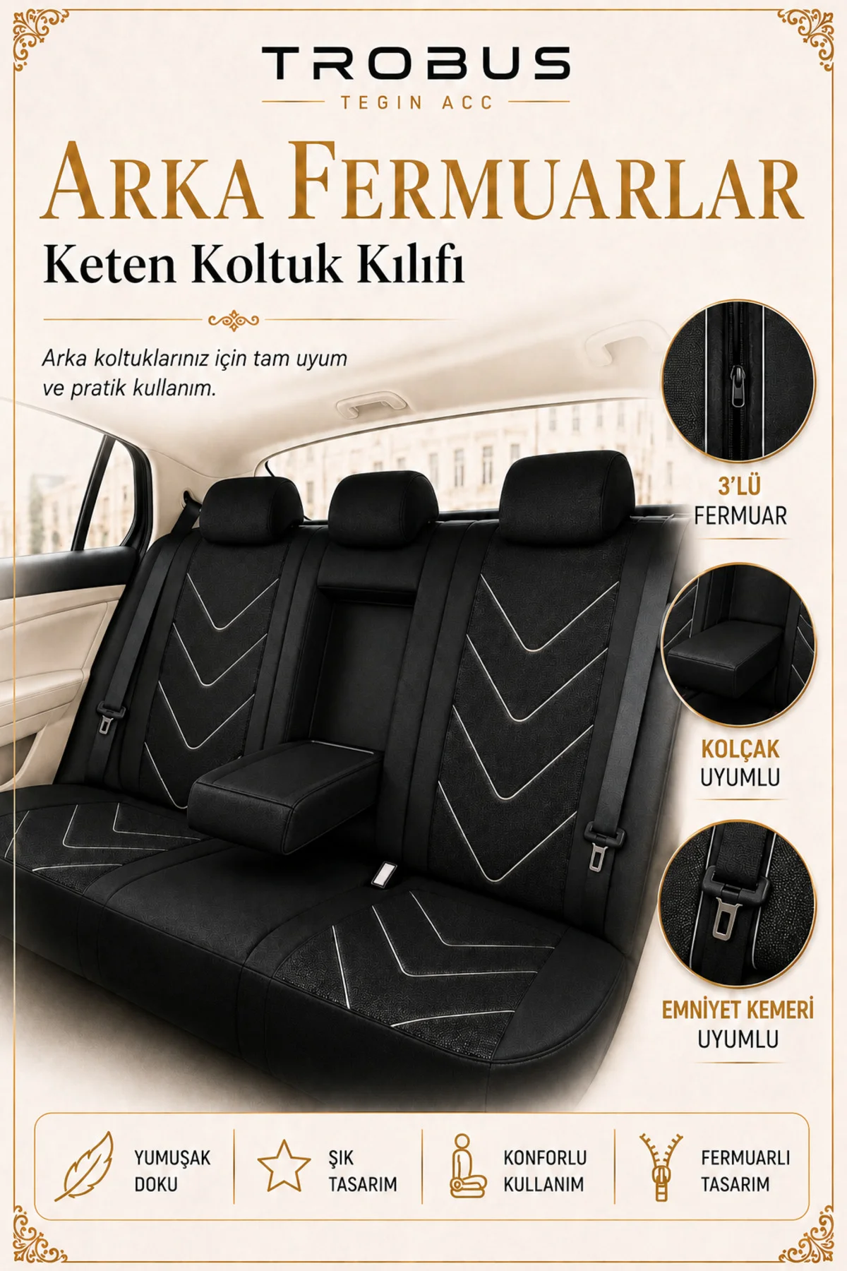 Nissan Navara Double Cab 2016 ve Sonrası Uyumlu LeoSport Serisi Siyah Beyaz Ortopedik Keten Koltuk Kılıfı Fiyatı, Yorumları ve Özellikleri