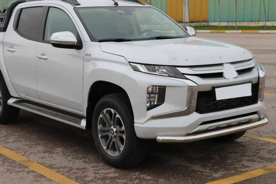 Drs Tuning Nissan Navara Uyumlu Ön Tampon Koruma Demiri Krom Tekli Bıyık 200