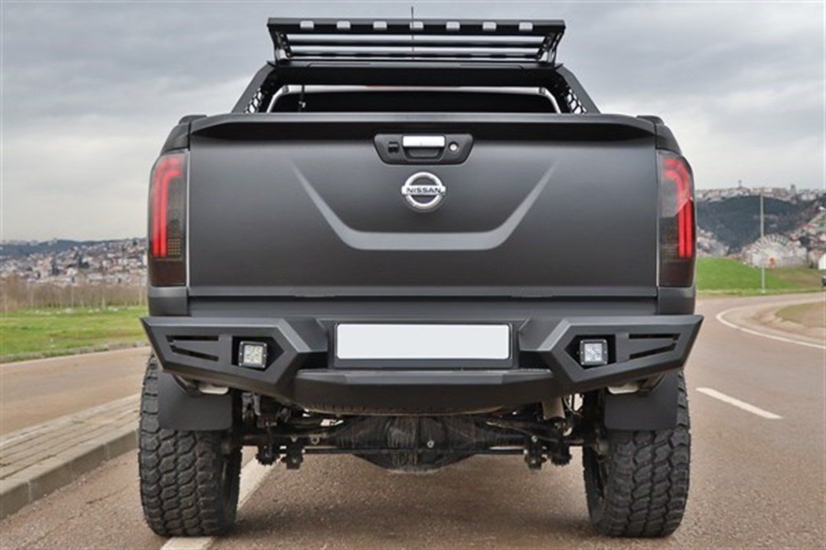 Nissan Navara Uyumlu 2016+ Arka Demir Tampon Aqm-M20