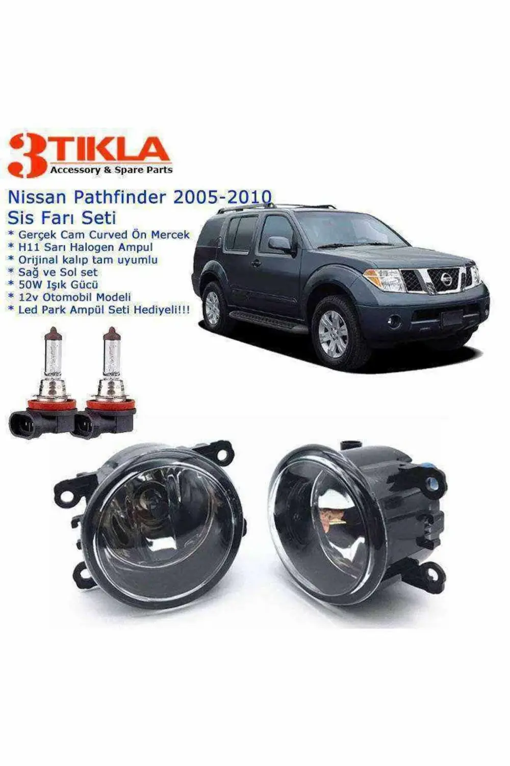 Nissan Pathfinder 2005-2010 Sis Farı Set Oem: 8200074008