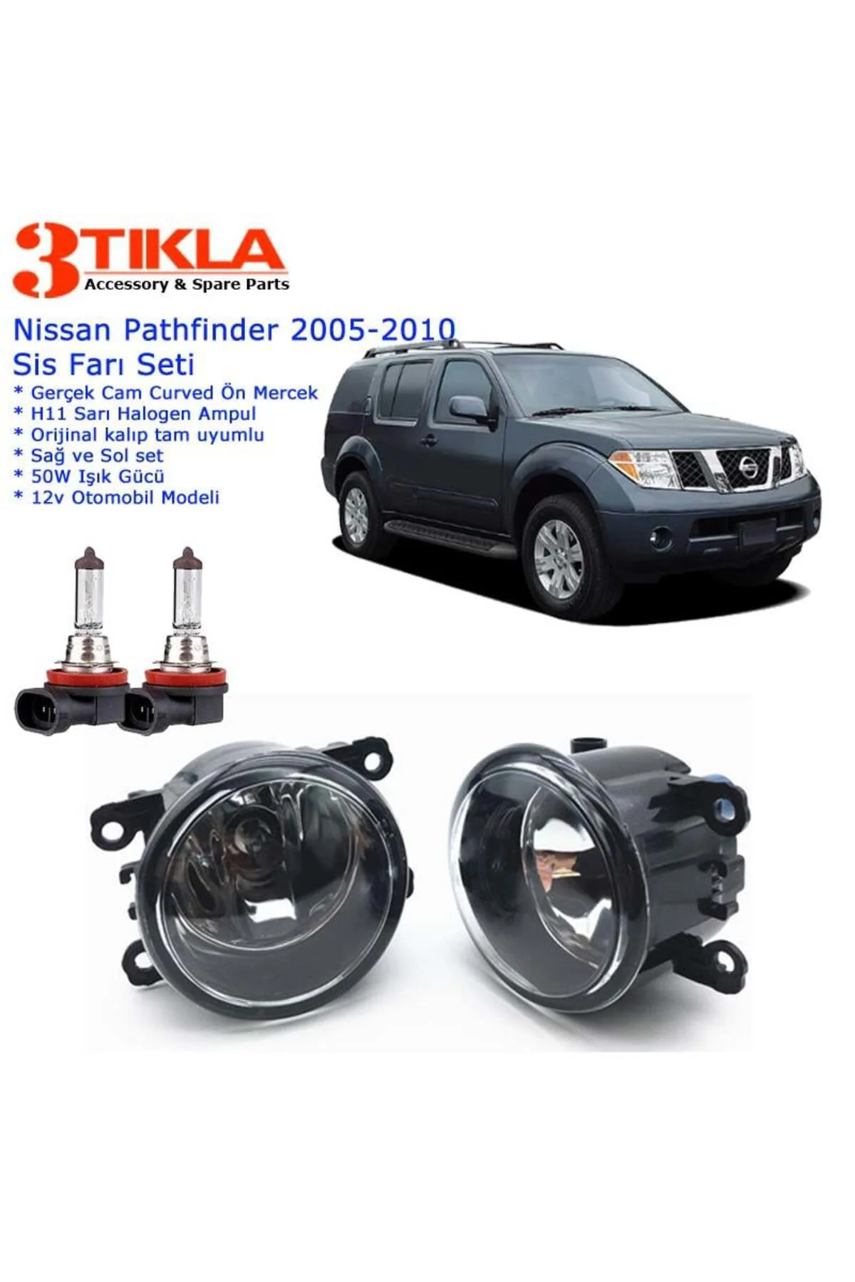 Nissan Pathfinder 2005 Sis Farı Set Oem: 8200074008