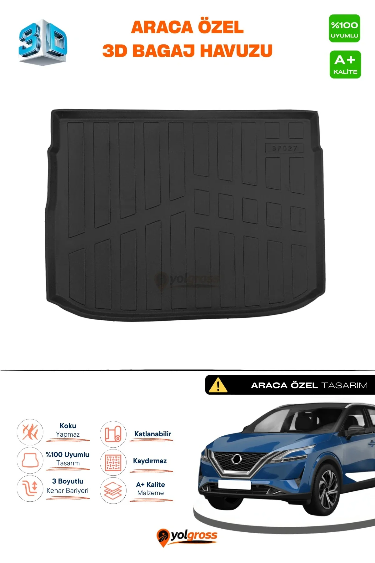 Nissan Qashqai 1.3 Benzinli 3D Pro Bagaj Havuzu Üst Bagaj 2021 Üzeri A+ Kalite Nissan Qashqai 1.3 Benzinli 3D Pro Bagaj Havuzu Üst Bagaj 2021 Üzeri A+ Kalite