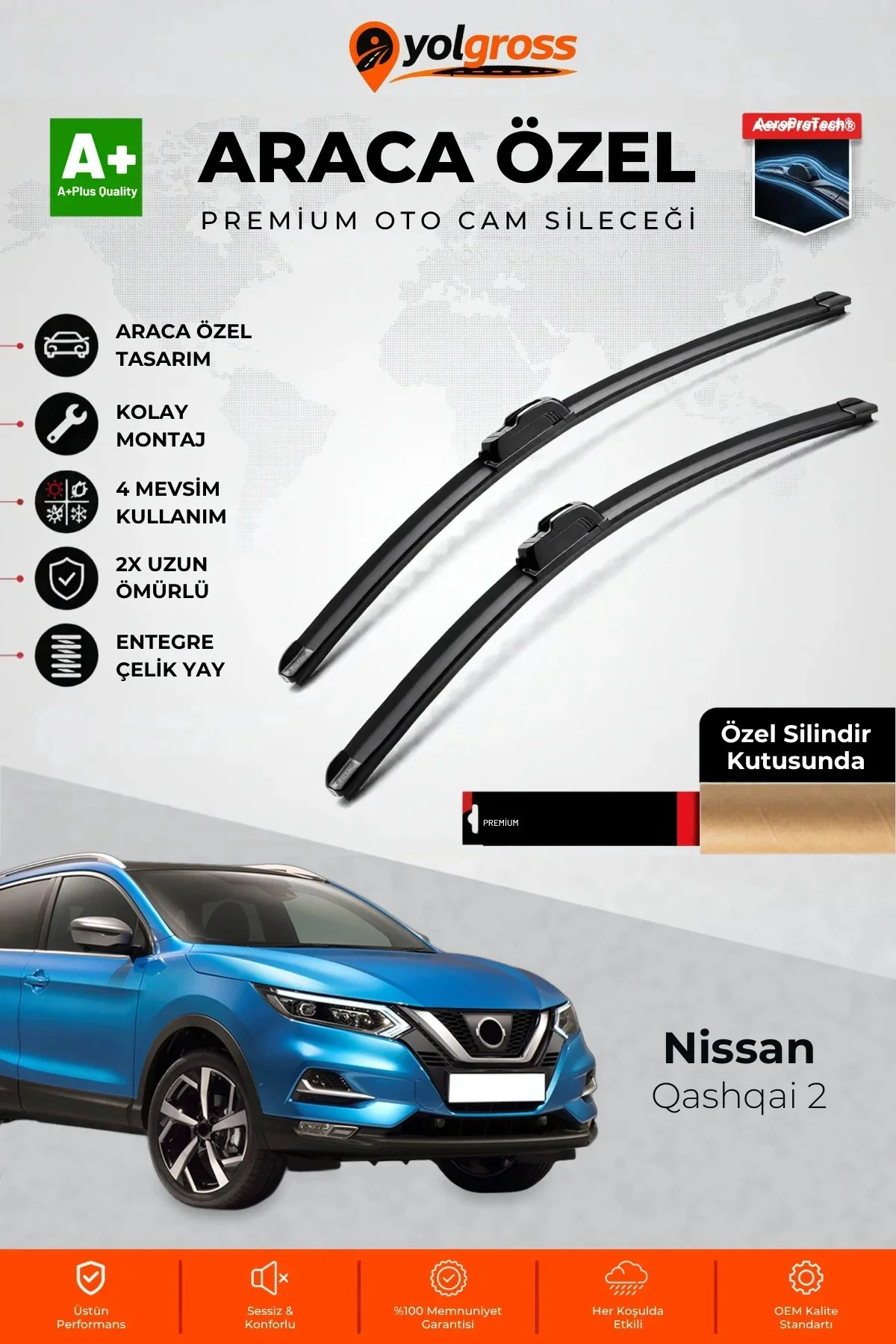 Nissan Qashqai 2 Ön Cam Silecek Seti 2013-2021 Premium Araca Özel 65-43 Cm A+ Kalite Nissan Qashqai 2 Ön Cam Silecek Seti 2013-2021 Premium Araca Özel 65-43 Cm A+ Kalite