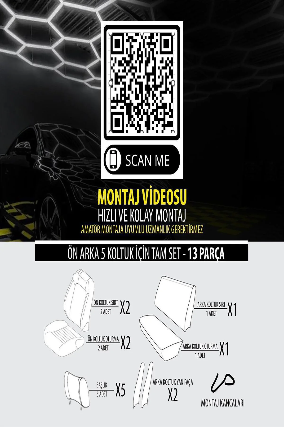 Nissan   QASHQAI 2007-2014Uyumlu Oto Koltuk Kılıfı Mirage Serisi