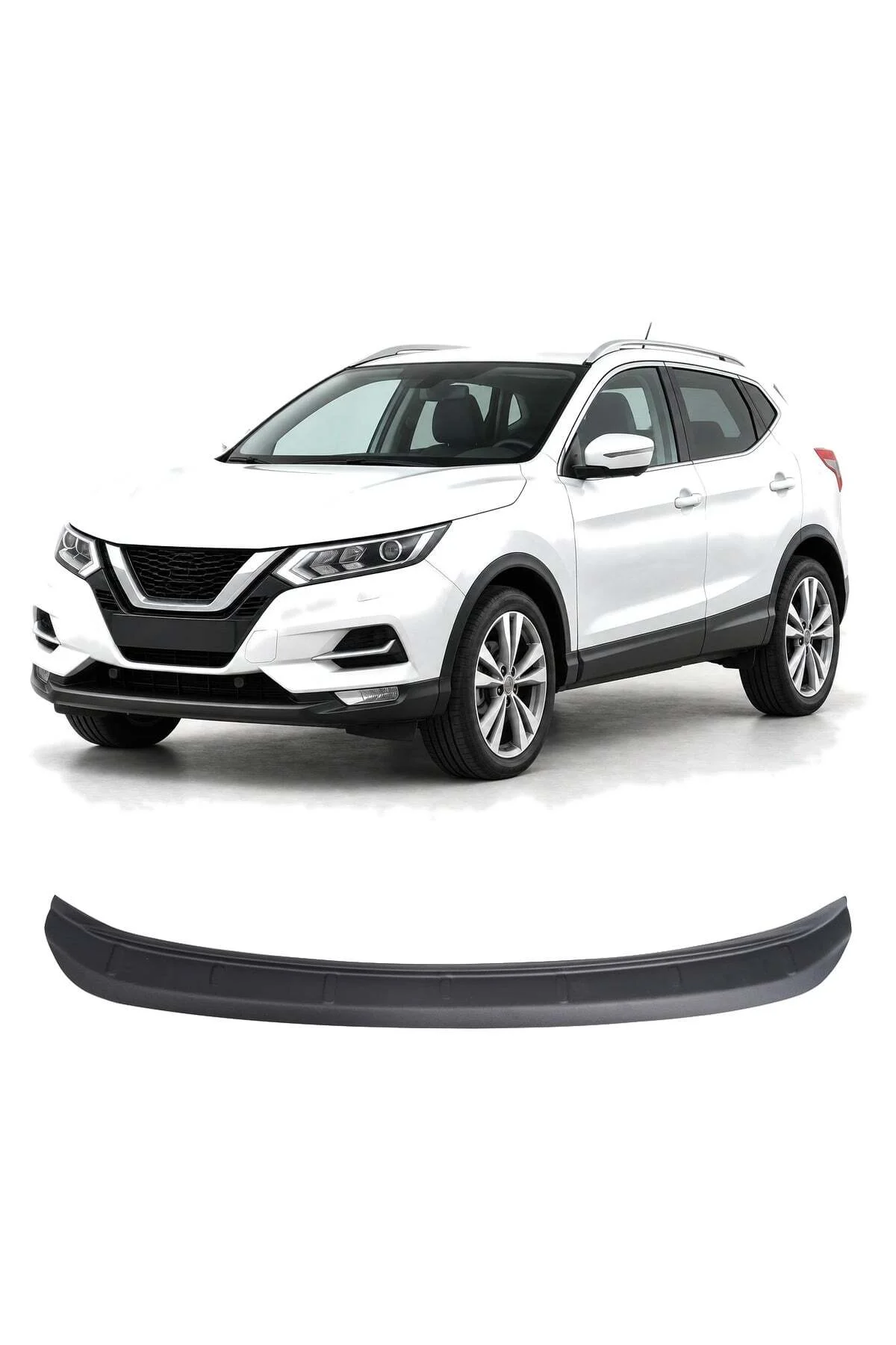 Nissan Qashqai 2014-2016 Uyumlu Arka Tampon Eşiği Koruma ABS Parlak Siyah Nissan Qashqai 2014-2016 Uyumlu Arka Tampon Eşiği Koruma ABS Parlak Siyah