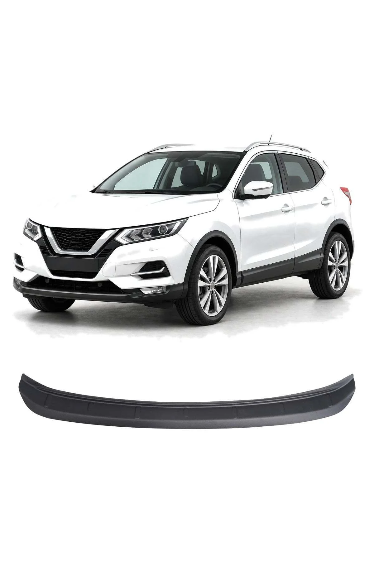 Nissan Qashqai 2014-2016 Uyumlu Arka Tampon Eşiği Koruma ABS Mat Siyah Nissan Qashqai 2014-2016 Uyumlu Arka Tampon Eşiği Koruma ABS Mat Siyah
