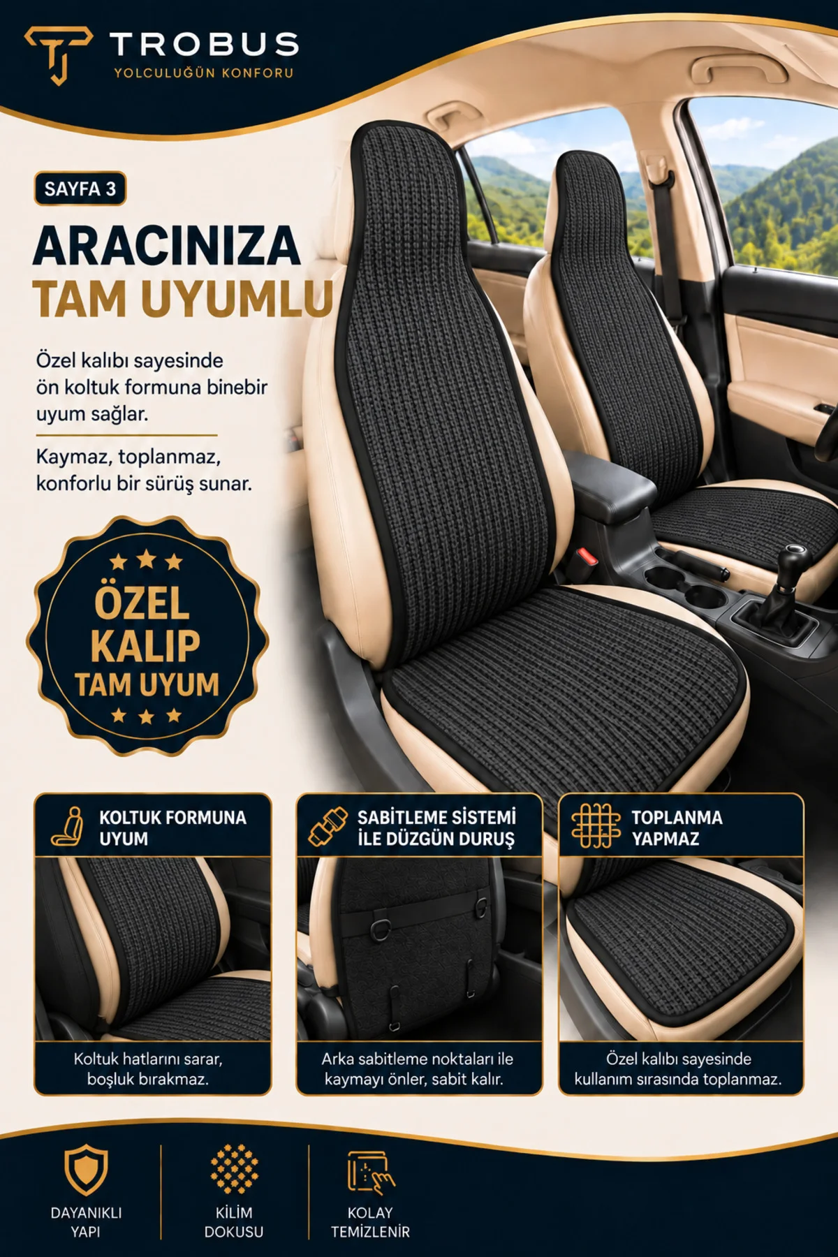 Nissan Qashqai 2014-2020 Üniversal Örme Ön 2 Parça Minder Terletmez Kaymaz Taban Füme Nissan Qashqai 2014-2020 Üniversal Örme Ön 2 Parça Minder Terletmez Kaymaz Taban Füme