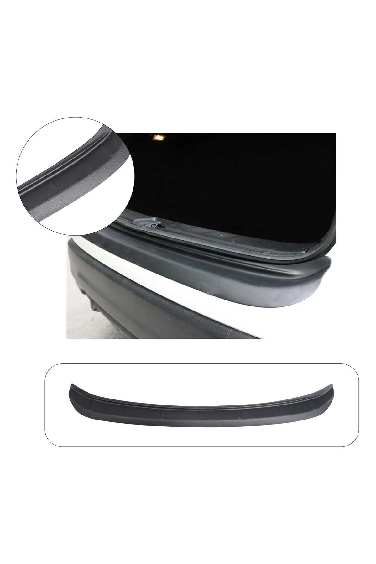 Nissan Qashqai 2014-2016 Uyumlu Arka Tampon Eşiği Koruma ABS Mat Siyah Nissan Qashqai 2014-2016 Uyumlu Arka Tampon Eşiği Koruma ABS Mat Siyah - Görsel 2
