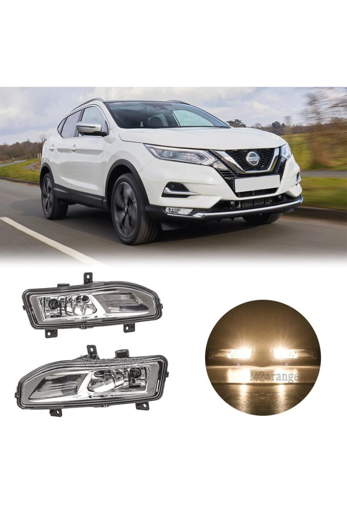 Nissan Qashqaı Sağ + Sol Ön Sis Lambası Takımı 2017--2021