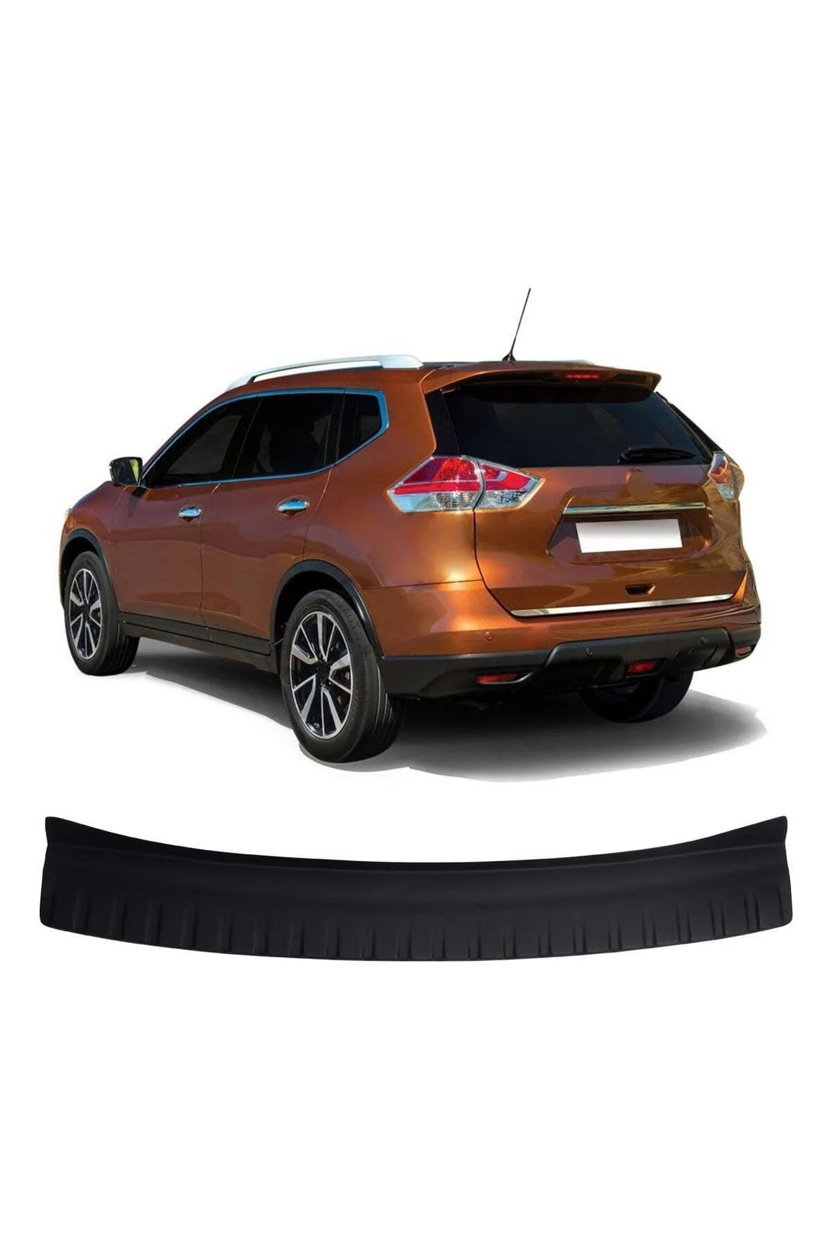 Nissan X-Trail 2017-2021 Uyumlu Arka Tampon Eşiği Koruma ABS Mat Siyah - Görsel 2
