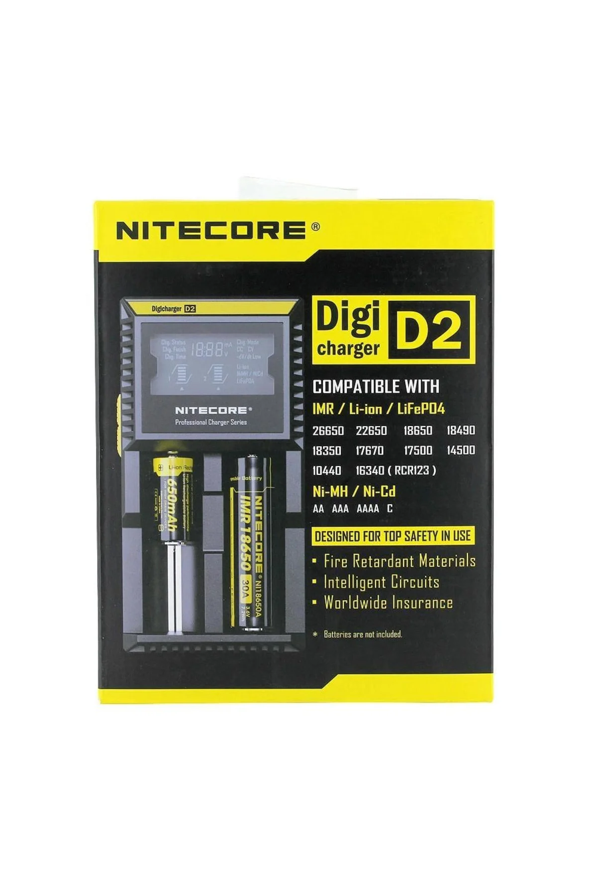 Nitecore D2 Digi Charger Li-Ion / Nı-Cd / Nı-Mh / Lifepo4 Dijital Pil Şarj Cihazı Nitecore D2 Digi Charger Li-Ion / Nı-Cd / Nı-Mh / Lifepo4 Dijital Pil Şarj Cihazı