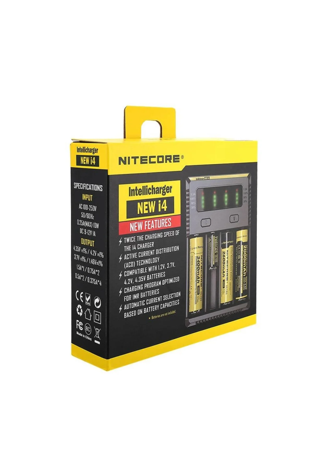 Nitecore New İ4 İntelli Charger Li-Ion / Nı-Cd / Nı-Mh Pil Şarj Cihazı - Görsel 2