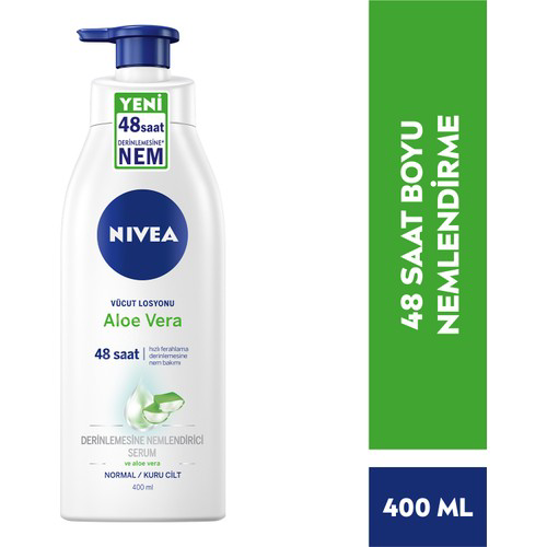 Nıvea Aloe Vera Vücut Losyonu 400ml, Normal / Kuru Ciltler İçin,