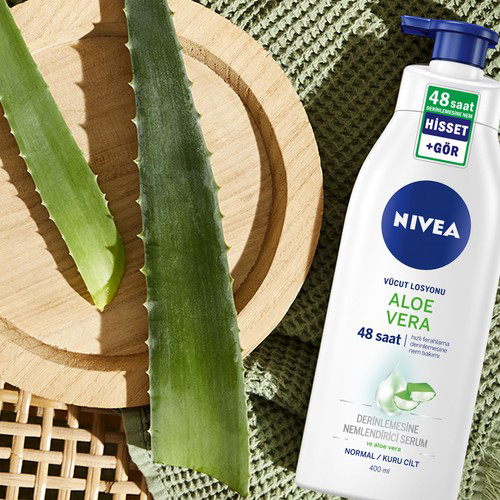 Nıvea Aloe Vera Vücut Losyonu 400ml, Normal / Kuru Ciltler İçin,