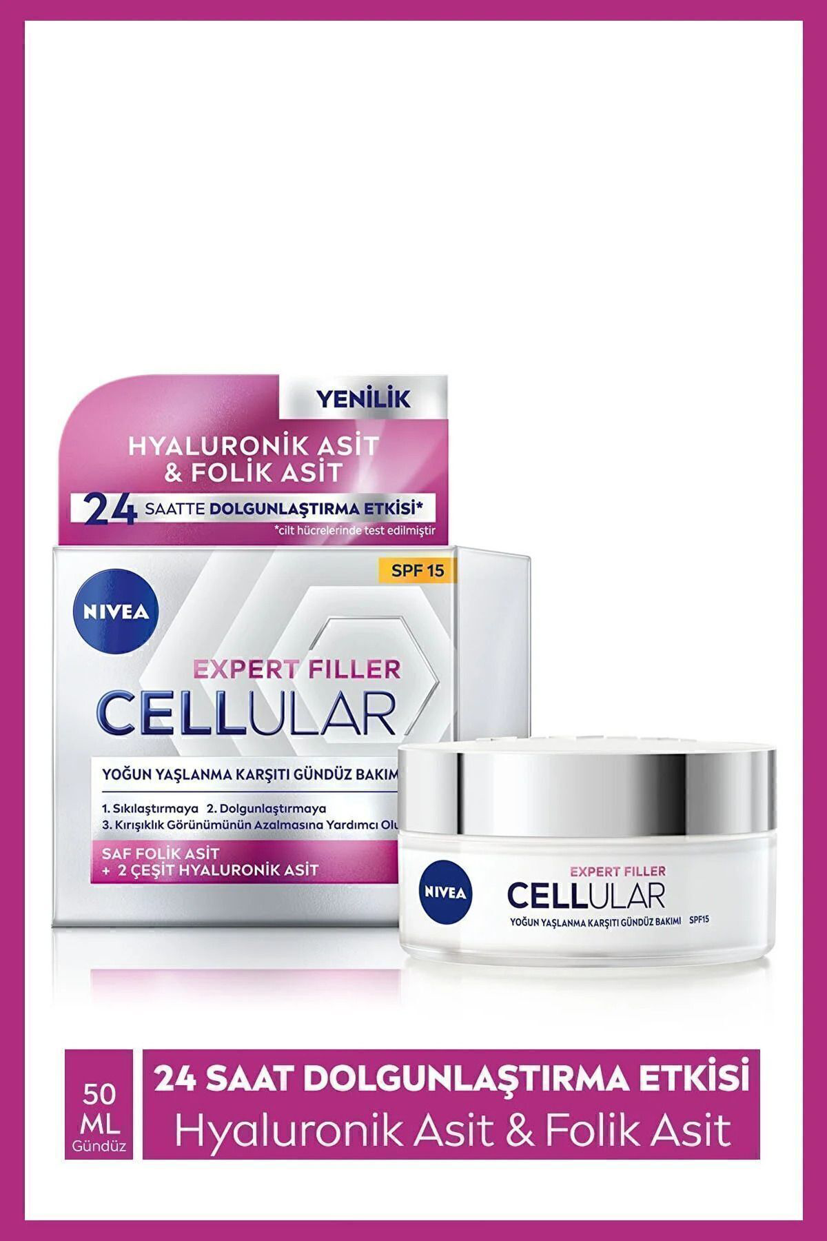 Nivea Cellular Expert Filler Yoğun Yaşlanma Karşıtı Spf15 Gündüz 