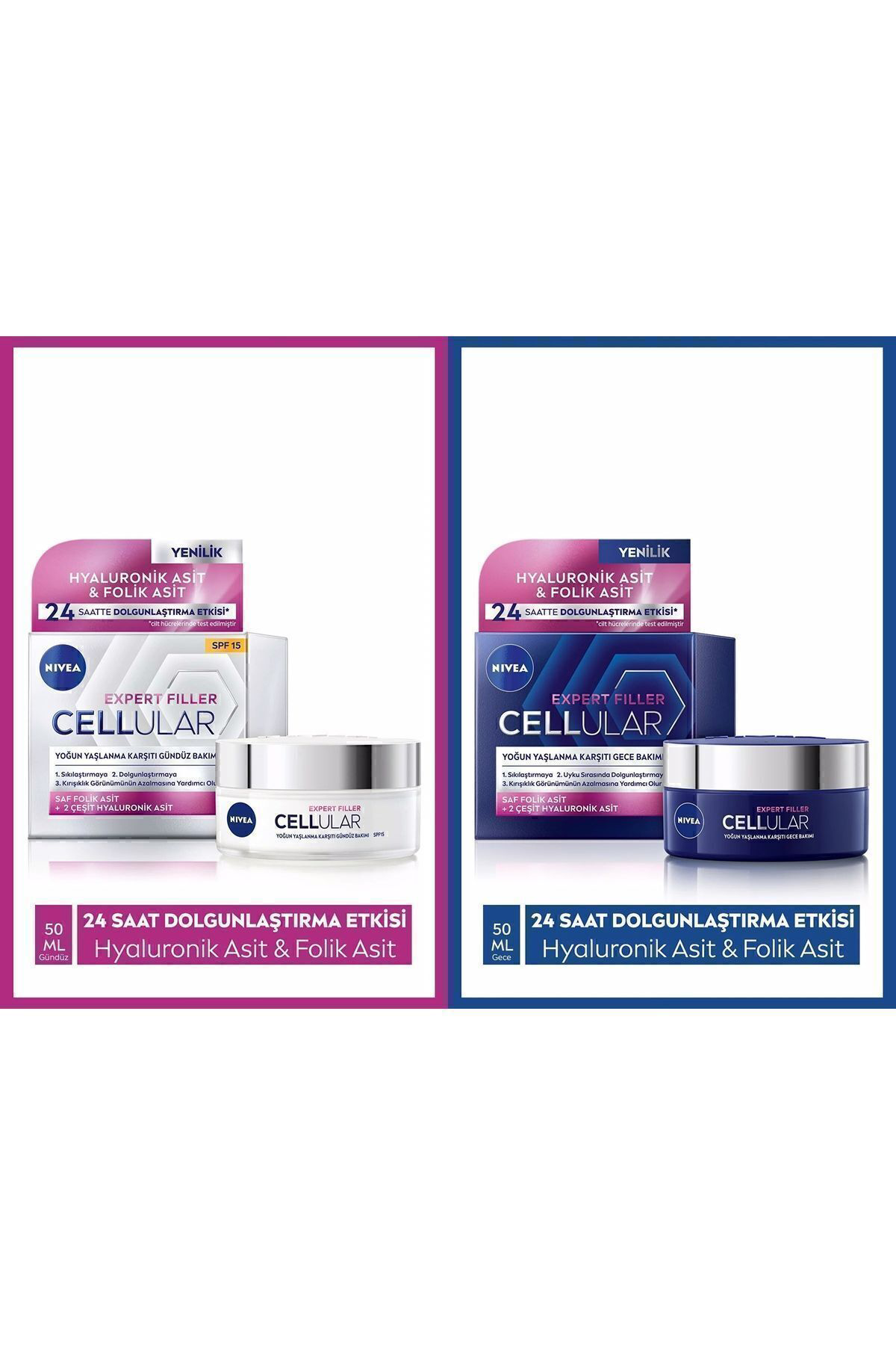 Nivea Cellular Expert Filler Yoğun Yaşlanma Karşıtı Spf15 Gündüz 