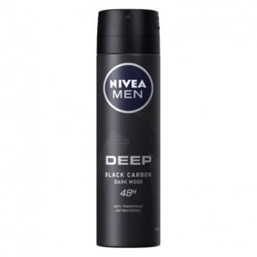 Nivea Deo Men Deep Black Carbon Darkwood 150 ml 48H