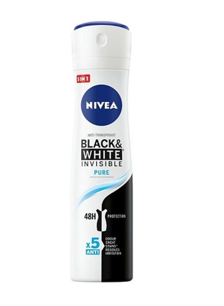 Nivea Deo Sprey Invisible B&W Pure 150 ml Kadın