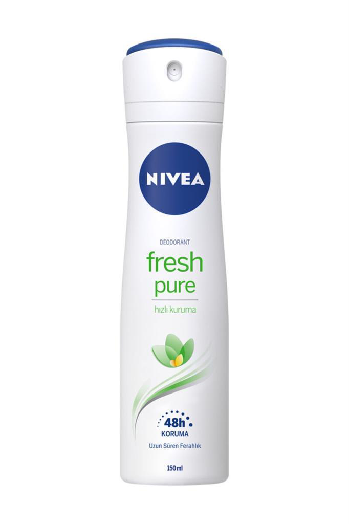 Nivea Deo Sprey Fresh&Pure 150 ml Kadın Nivea Deo Sprey Fresh&Pure 150 ml Kadın