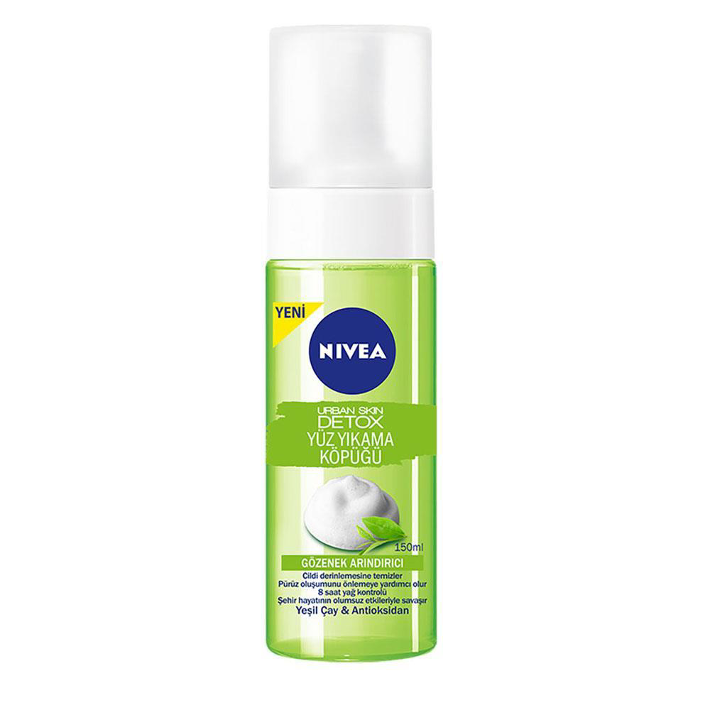 Nivea Detox Yüz Yıkama Köpüğü Yeşil Çay 150ml Nivea Detox Yüz Yıkama Köpüğü Yeşil Çay 150ml