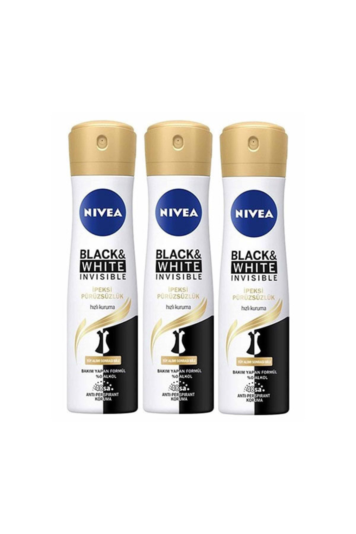 Nivea Invisible Black And White İpeksi Pürüzsüzlük 150 ml Deodora
