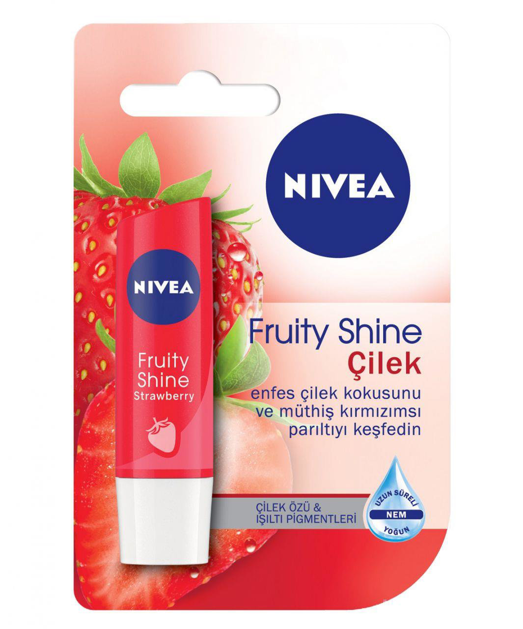 Nivea Lip Fruity Shine Çilek Dudak Bakım Kremi Nivea Lip Fruity Shine Çilek Dudak Bakım Kremi