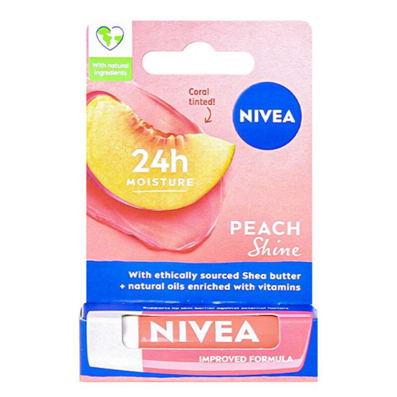 Nivea Lip Peach Shine Dudak Bakım Kremi 4,8gr Nivea Lip Peach Shine Dudak Bakım Kremi 4,8gr