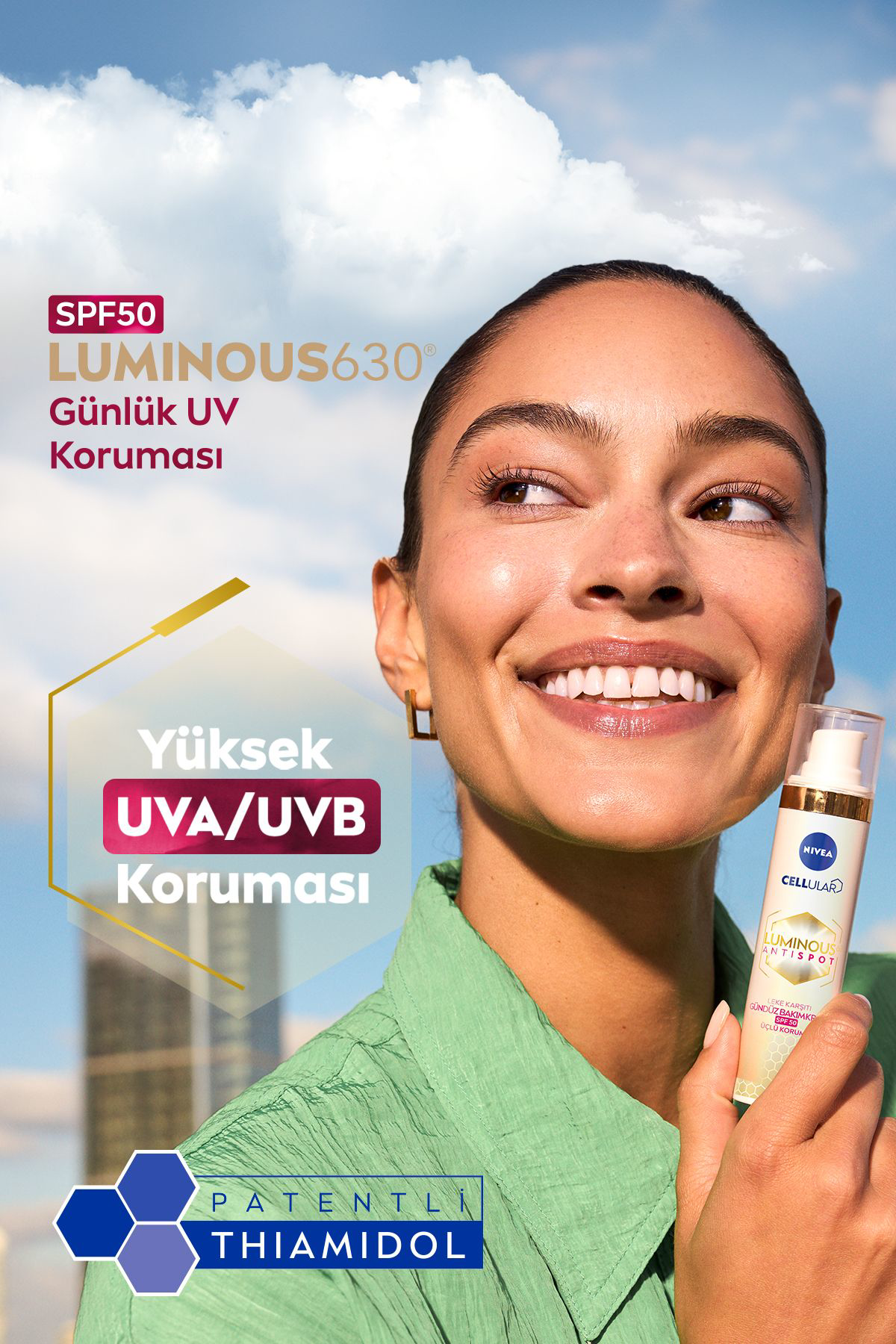 Nivea Luminous630 Güneş Korumalı Leke Karşıtı Gündüz Yüz Kremi 40 Nivea Luminous630 Güneş Korumalı Leke Karşıtı Gündüz Yüz Kremi 40