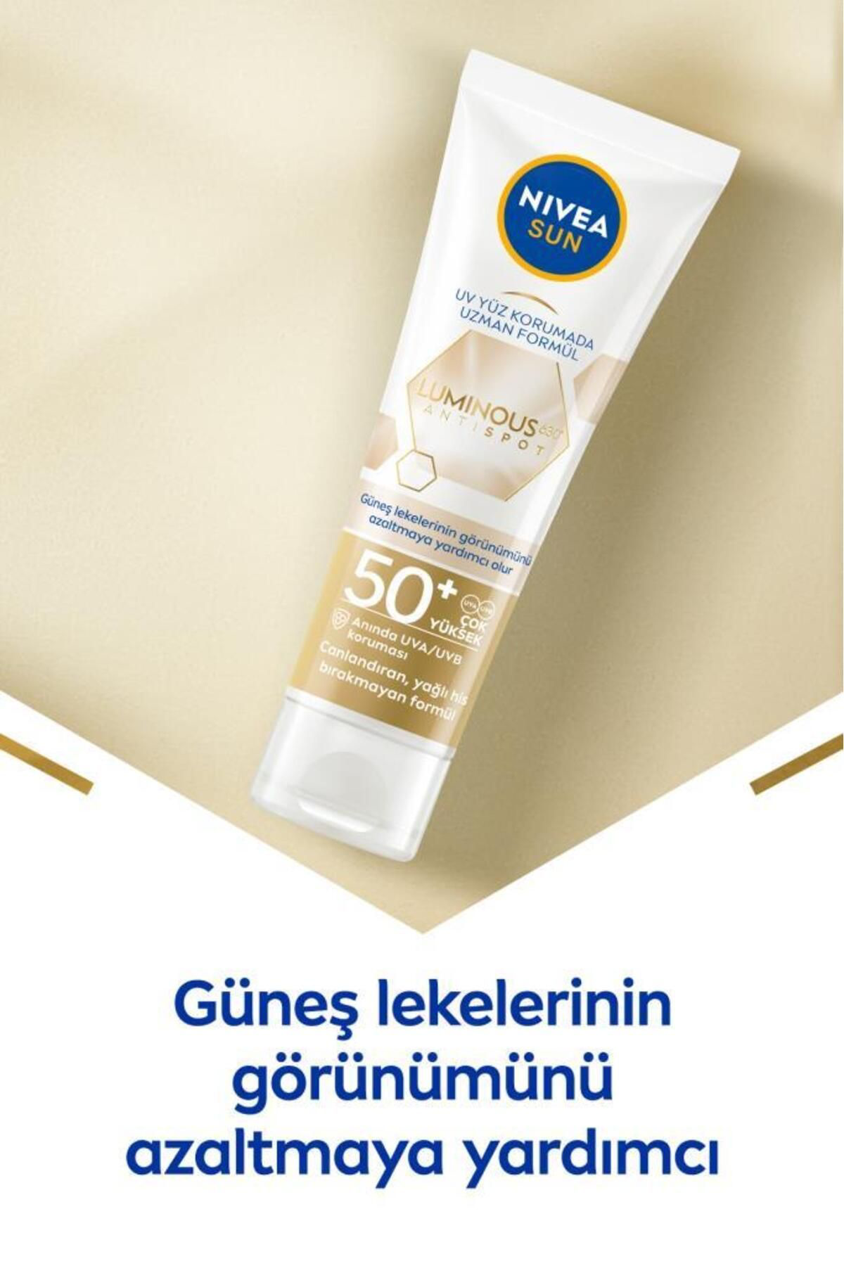 Nivea  Luminous630 Leke Karşıtı Güneş Koruyucu Yüz Kremi 40Ml, Spf